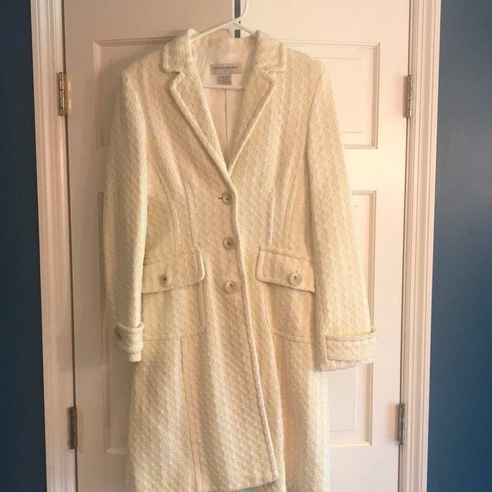 Banana Republic houndstooth coat